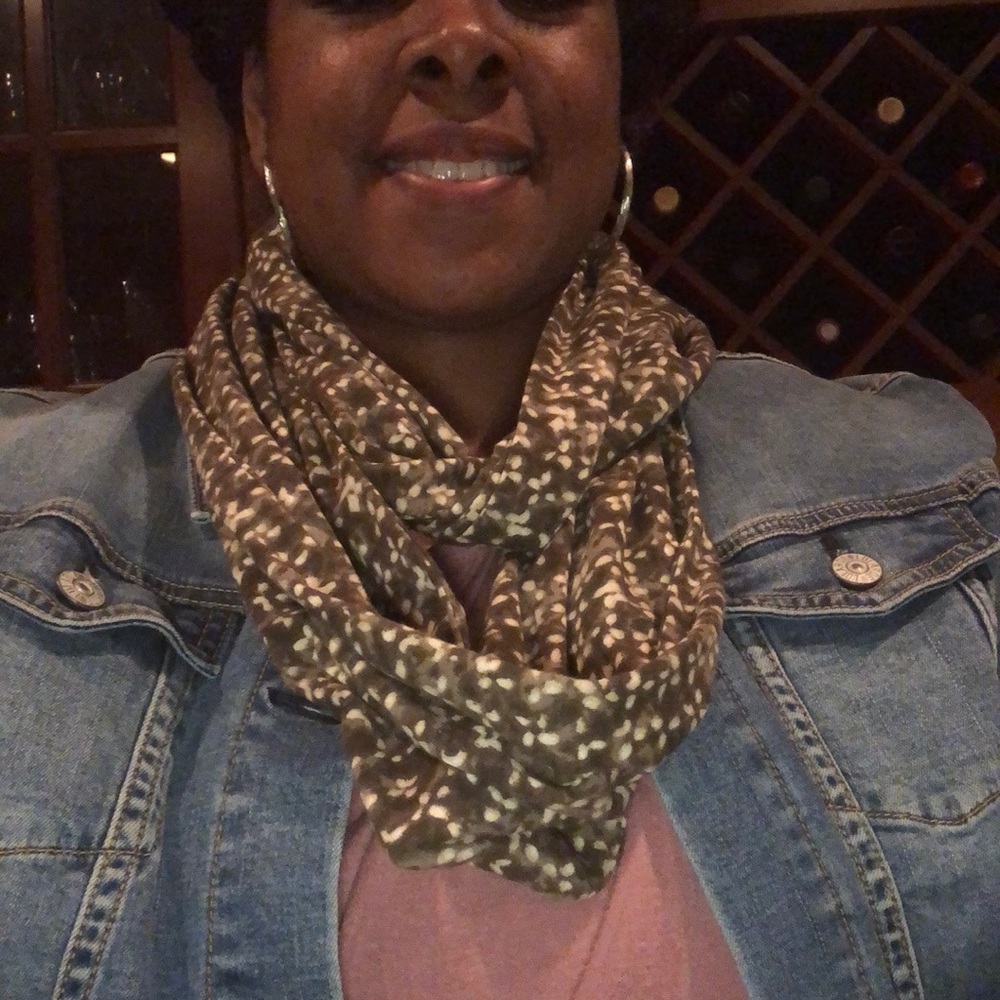 J Jill Pure Jill Loop Scarf Brown Hues NWT